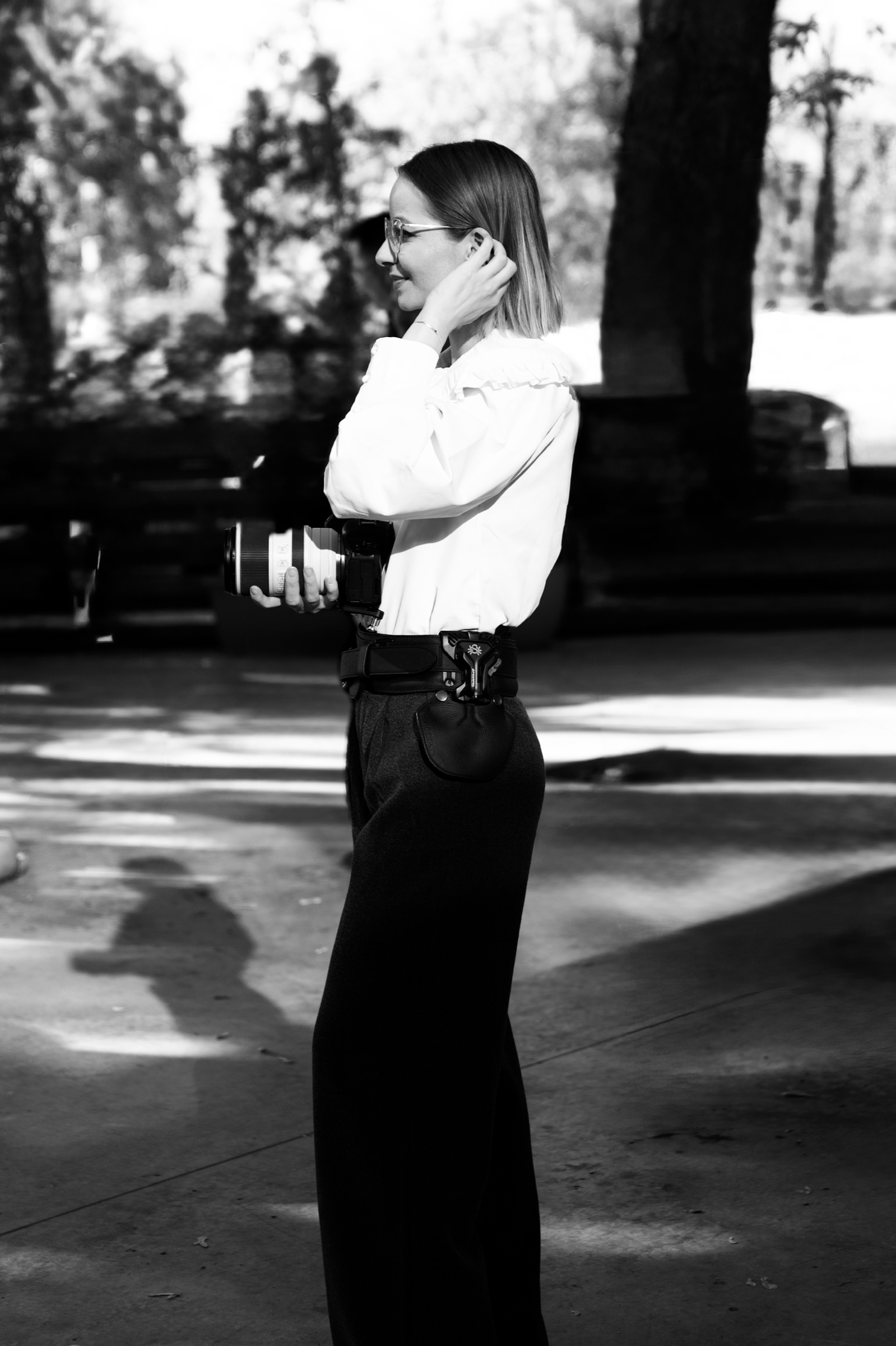 Georgiana Stroe with camera